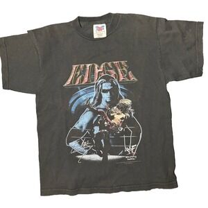 VTG  TNT  T-Shirt Kids M(10-12) EDGE Graphic Cotton Crew-Neck Ribbed WWF RARE